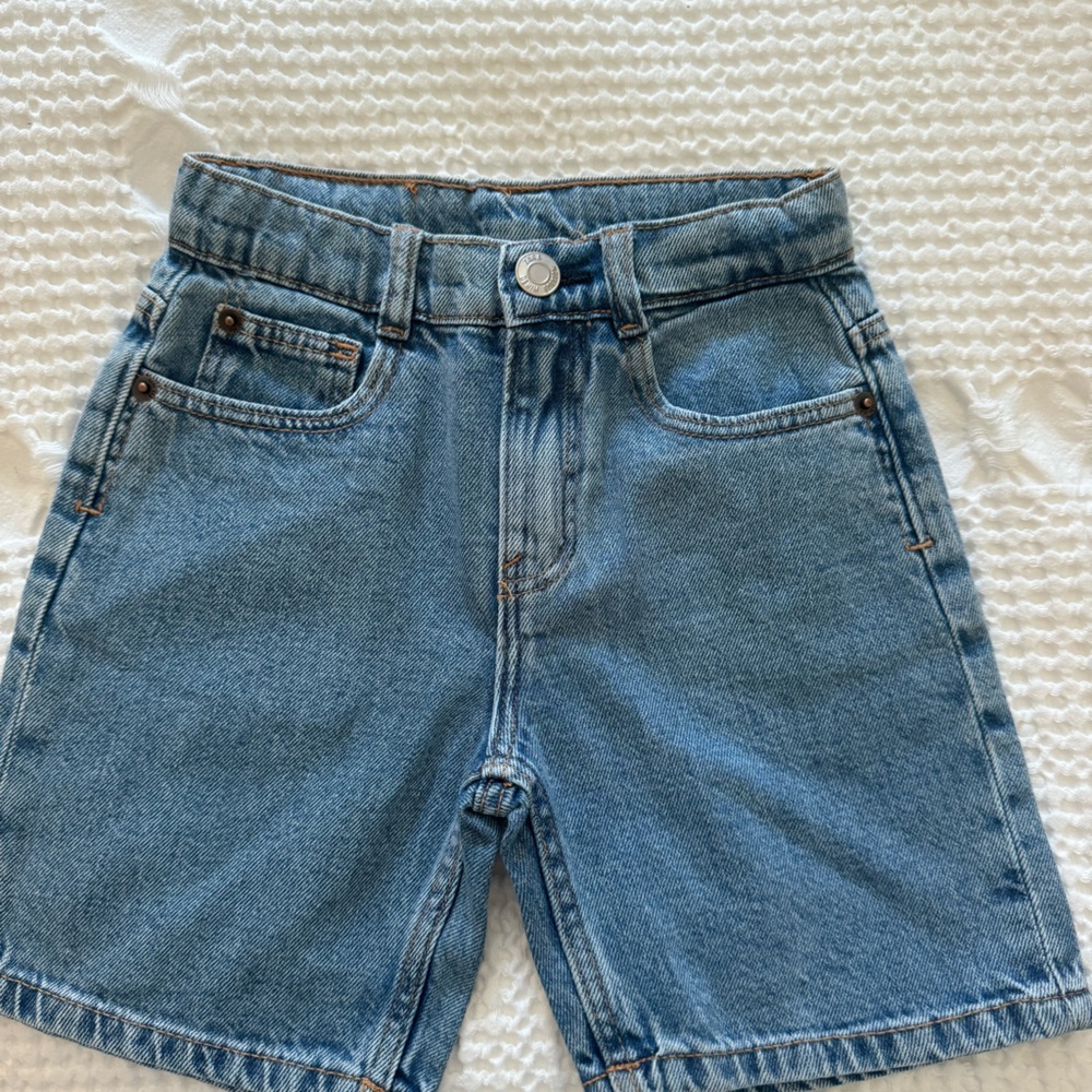 zara boys denim shorts